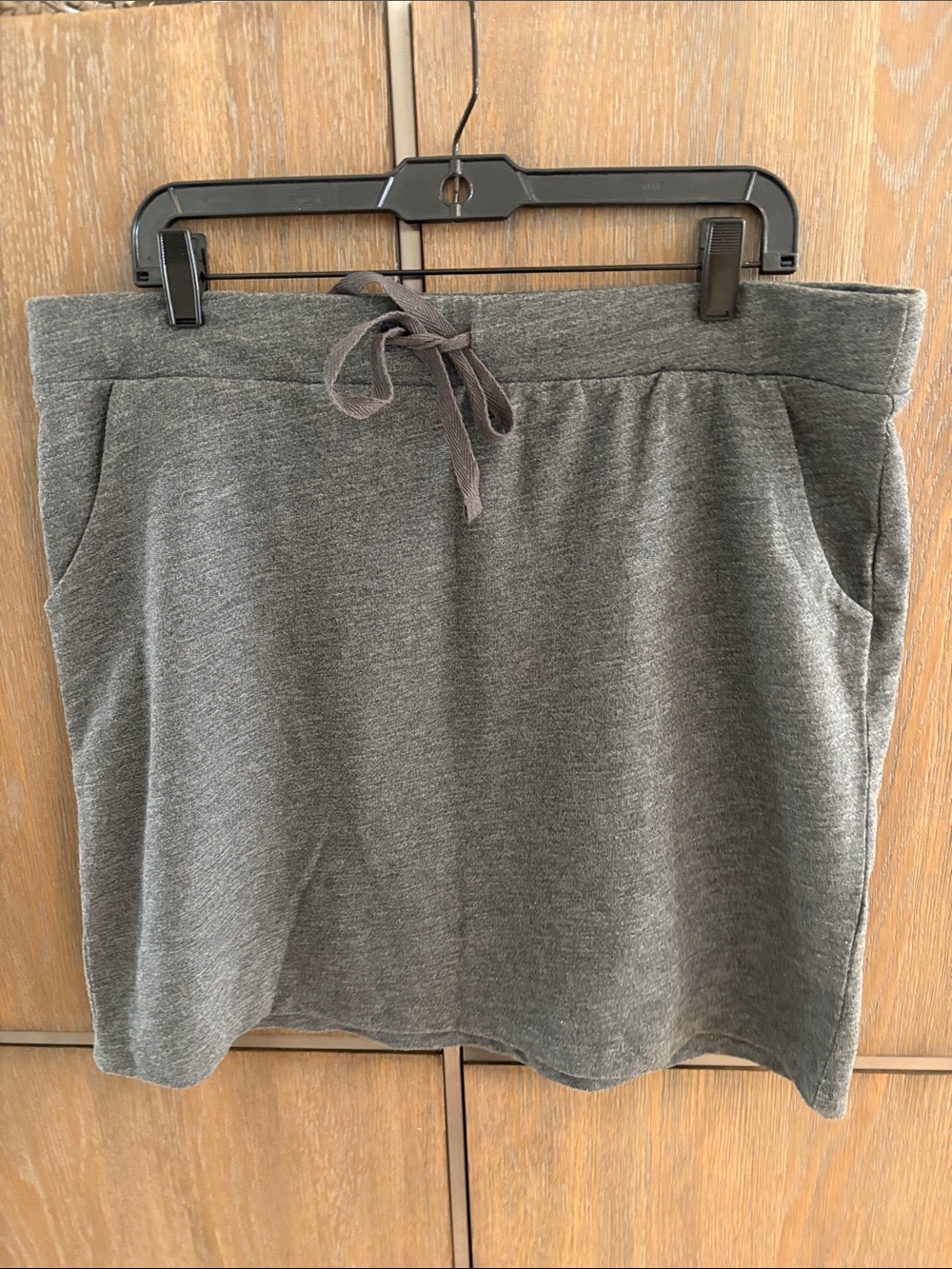 Sonoma Gray Drawstring Mini Skirt